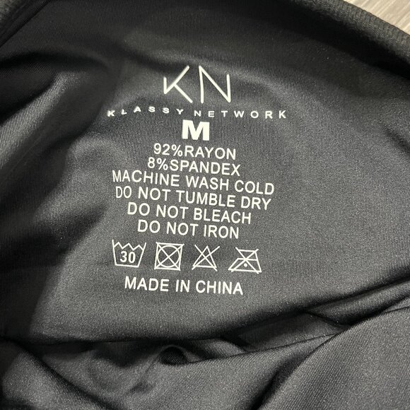 NWT Klassy Network Tube Top Cut-Out Brami Dress Sz M - Picture 7 of 11